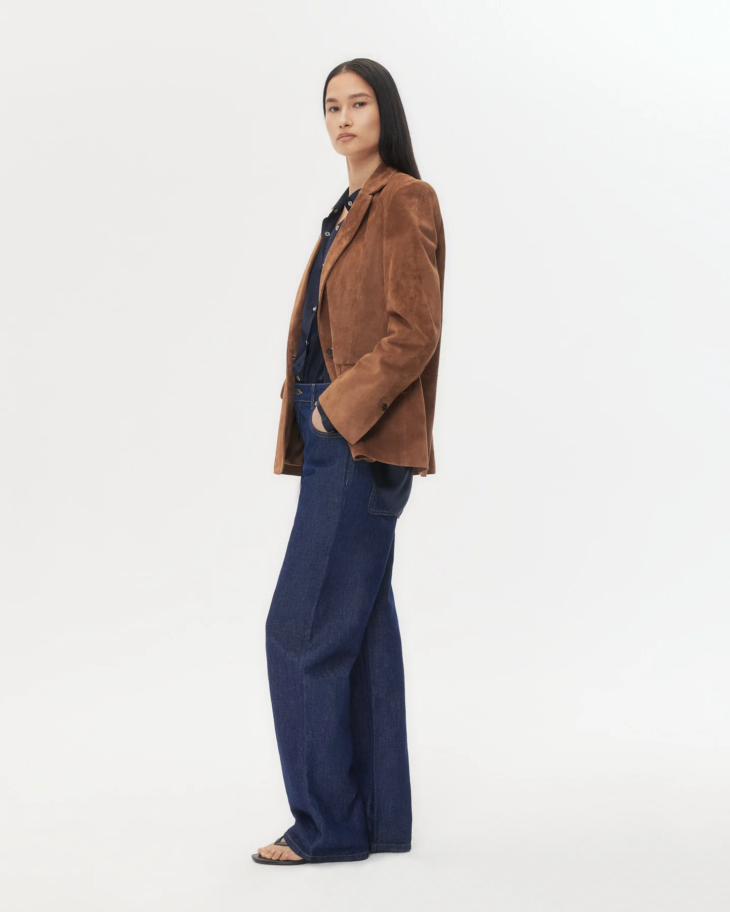 Jillian Blazer in Heavy Suede - Image 4
