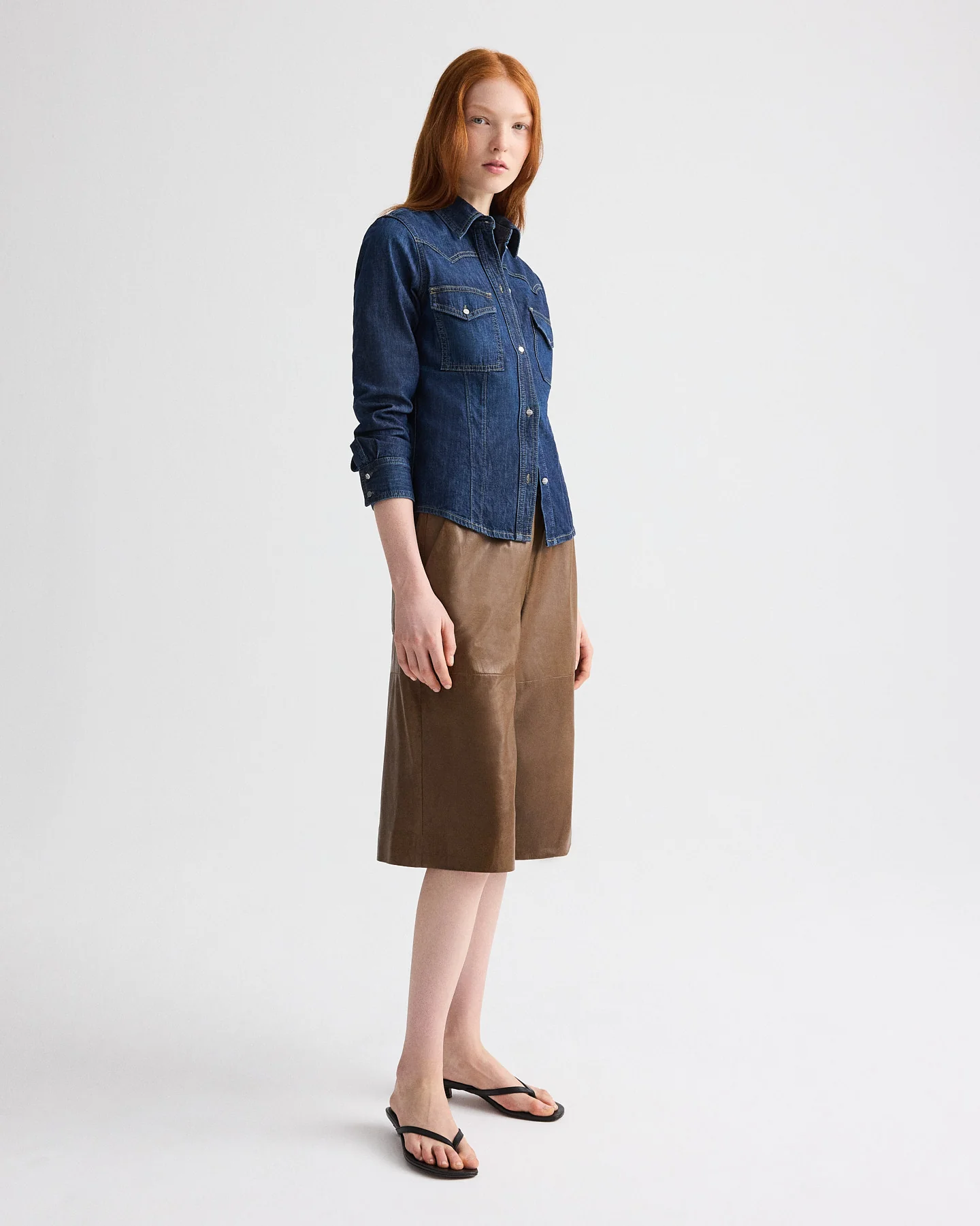 Mustang Sally Shirt in Denim Shirting - Image 4
